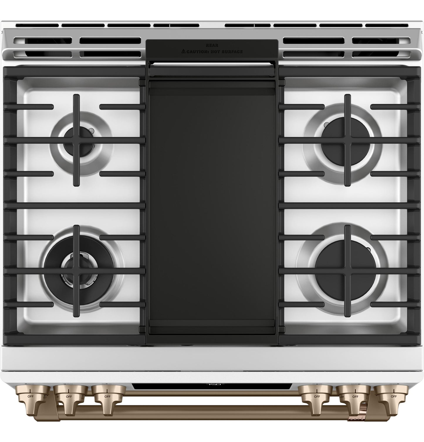 CAFE CGS750P4MW2 Cafe 30"" Slide-in Front Control Gas Double Oven With CONVECTI...
