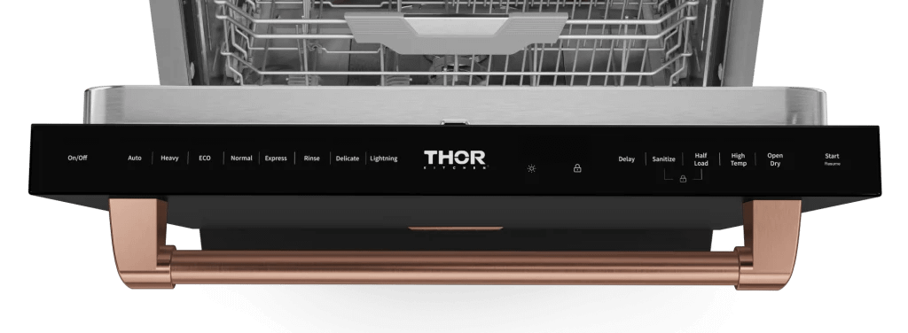 THOR KITCHEN DW24X8BA00RSG 24 Inch Dishwasher Stainless Black/rose Gold | Gordon Ramsay SERIES...