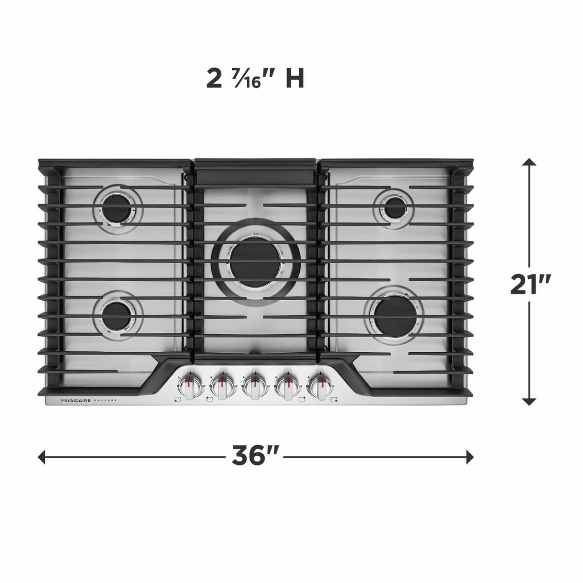 FRIGIDAIRE GCCG3648AS Frigidaire Gallery 36"" Gas Cooktop