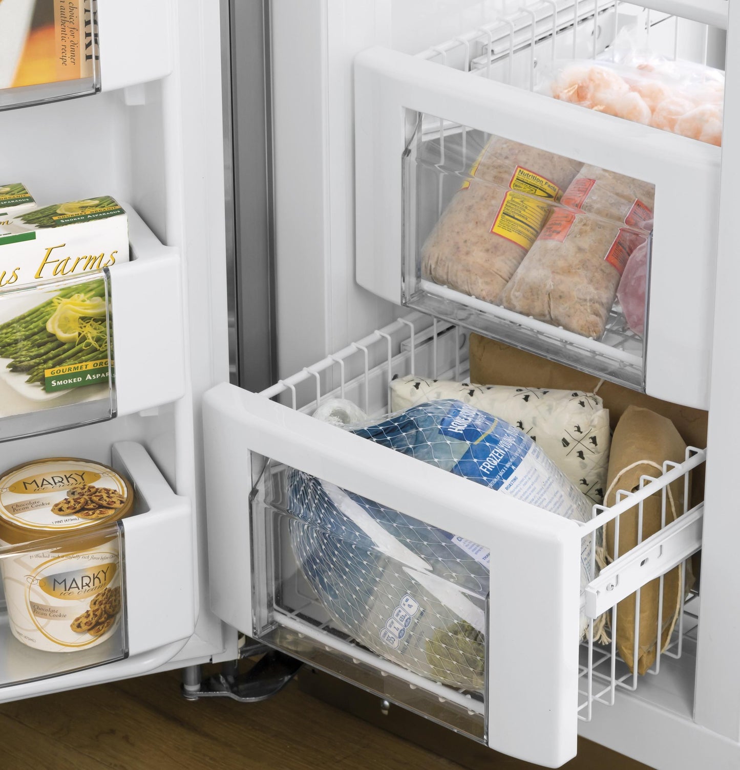 GE APPLIANCES PSB42YSNSS GE Profile Series 42"" Smart Built-in Side-by-side Refrigerator ...