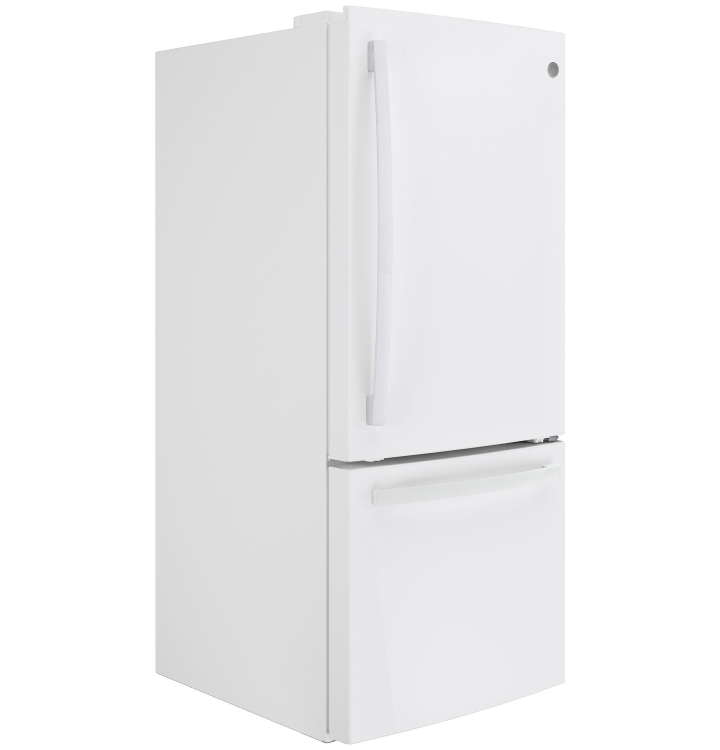 GE APPLIANCES GDE21EGKWW Ge Series Energy Star 20.9 Cu. Ft. Bottom Freezer Refrigerator