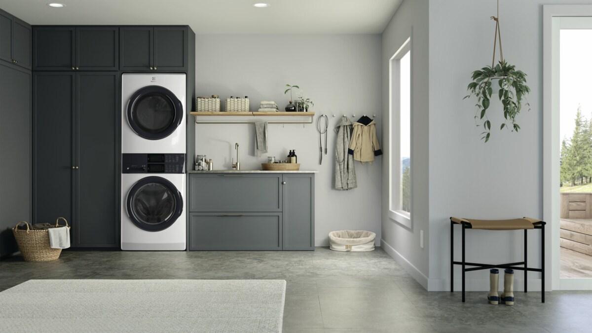 ELECTROLUX ELTE7300AW Electrolux Laundry Tower Single Unit Front Load 4.4 Cu. Ft. WAS...