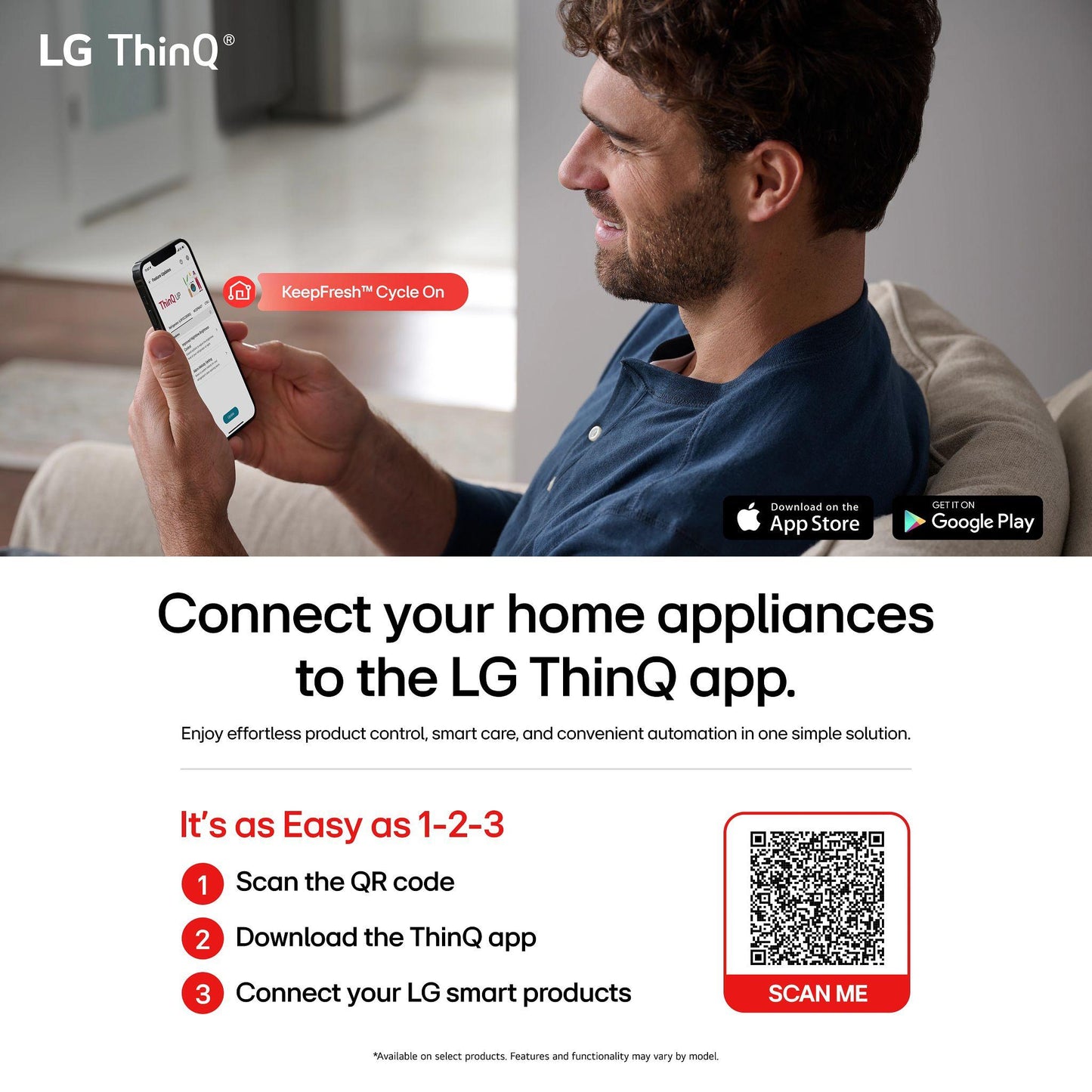 LG WM4000HWA 4.5 Cu. Ft. Ultra Large Capacity Smart Wi-fi Enabled Front Load WAS...