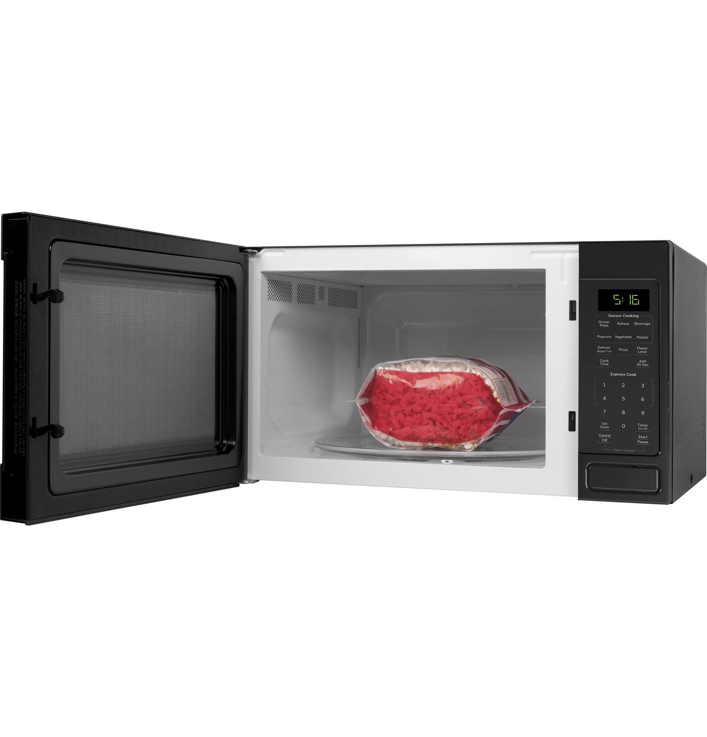 GE APPLIANCES GCST16S1WBB Ge 1.6 Cu. Ft. Countertop Microwave Oven
