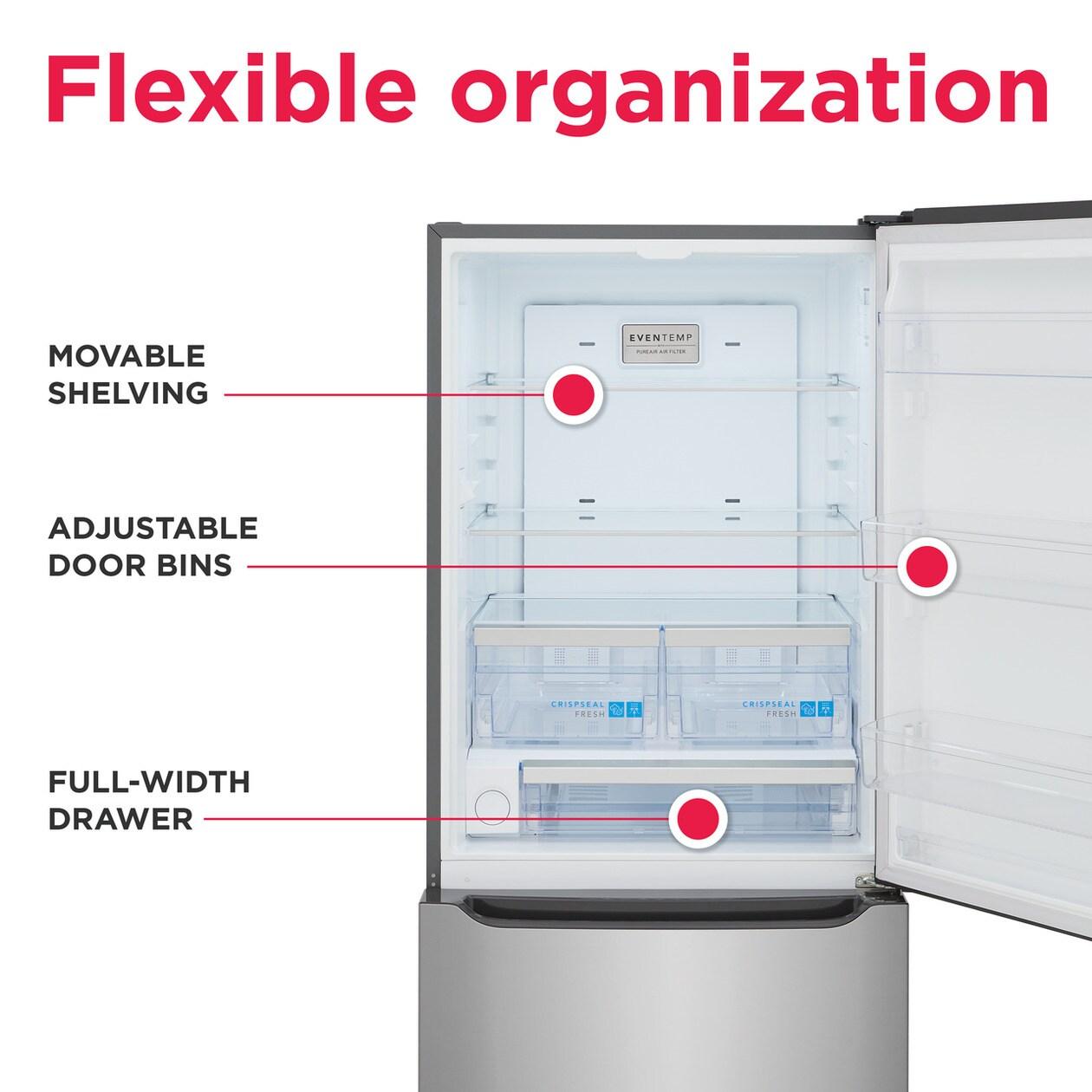 FRIGIDAIRE GRBN2012AF Frigidaire Gallery 20.3 Cu. Ft. Standard-depth Bottom Freezer REFRI...