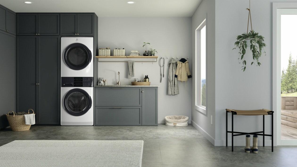 ELECTROLUX ELTG7300AW Electrolux Laundry Tower Single Unit Front Load 4.4 Cu. Ft. WAS...