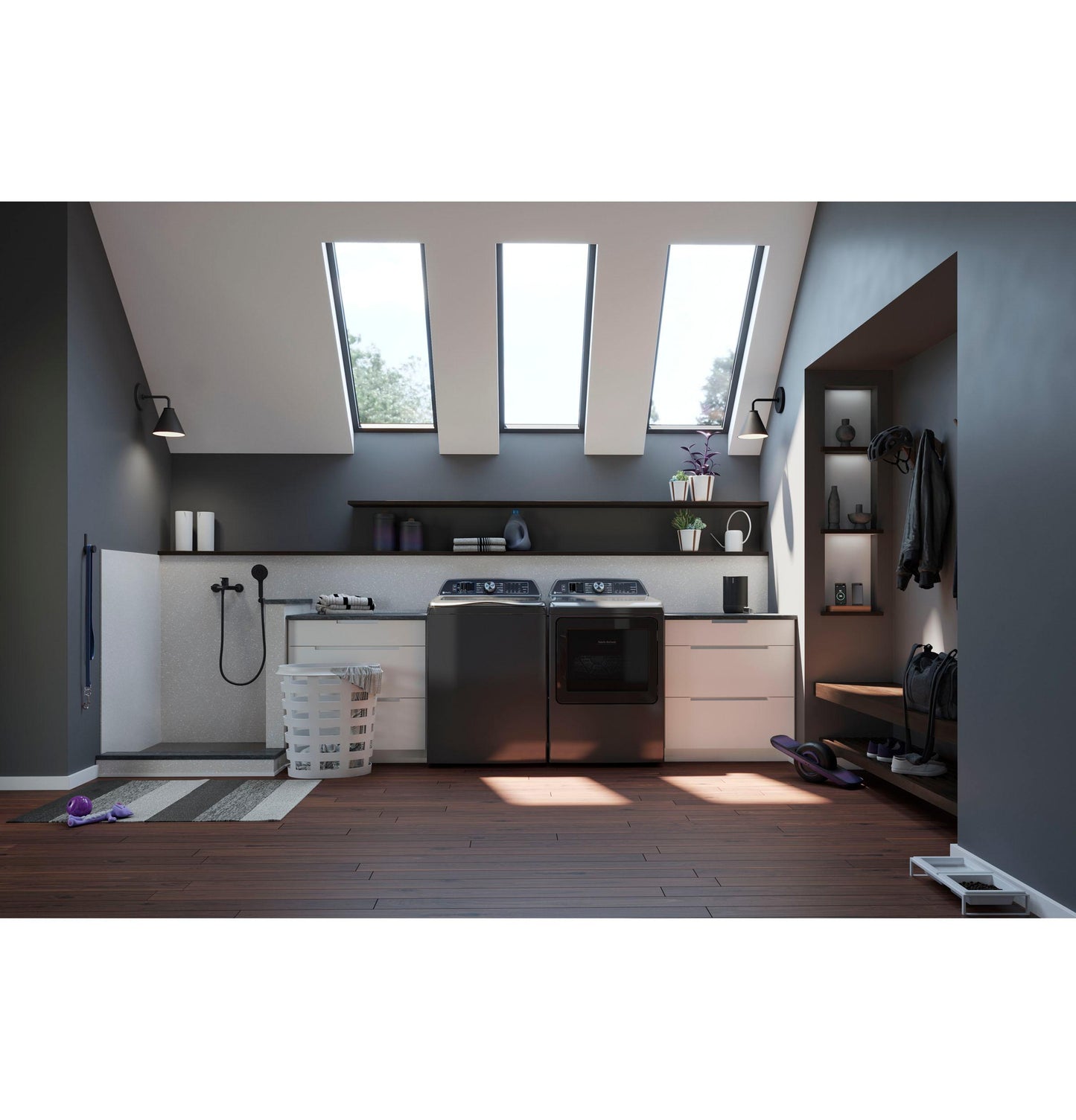 GE APPLIANCES PTD90EBPTDG GE Profile 7.3 Cu. Ft. Capacity Smart Electric Dryer With FABRI...
