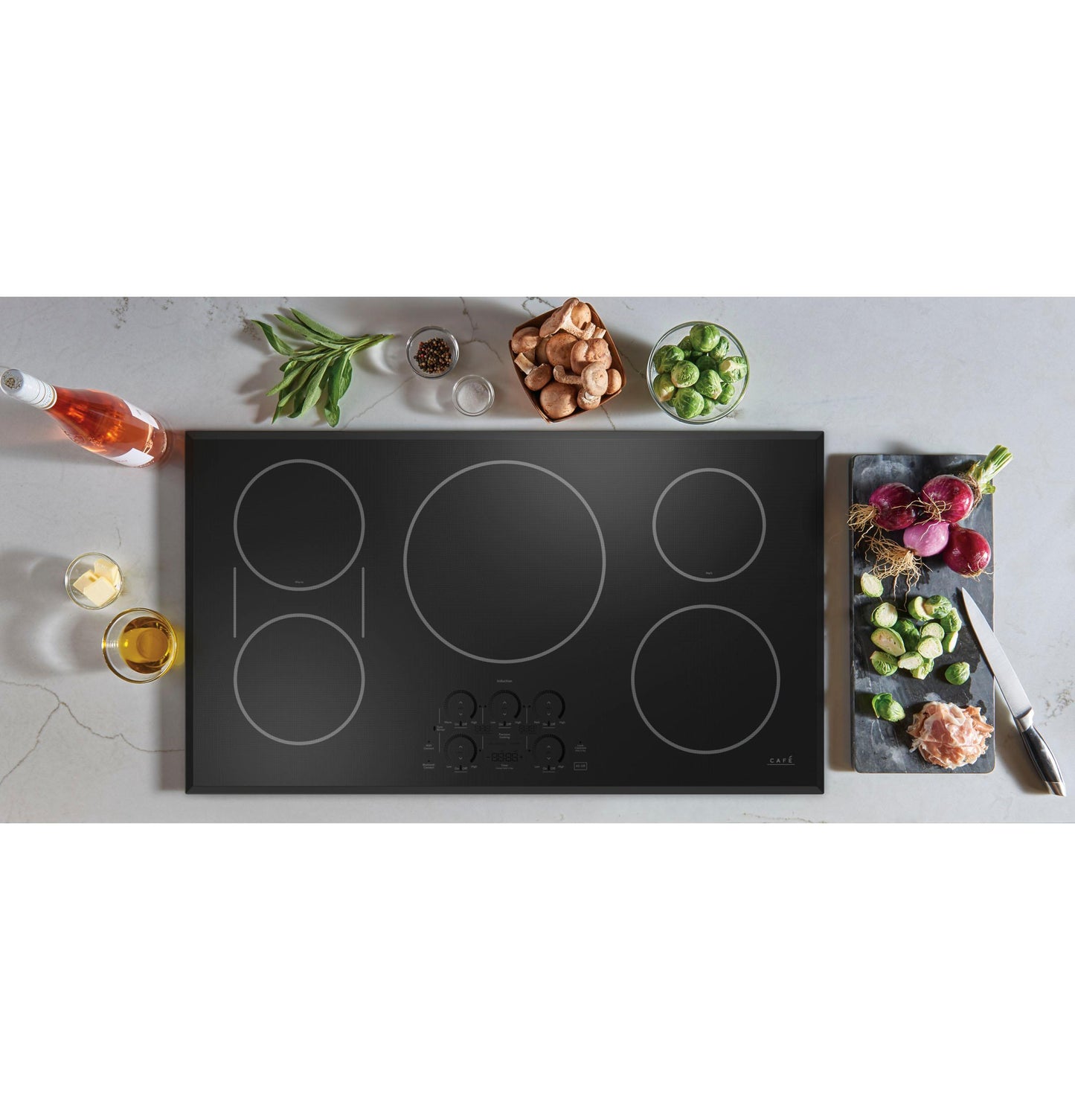 CAFE CHP90361TBB Cafe Series 36"" Built-in Touch Control Induction Cooktop