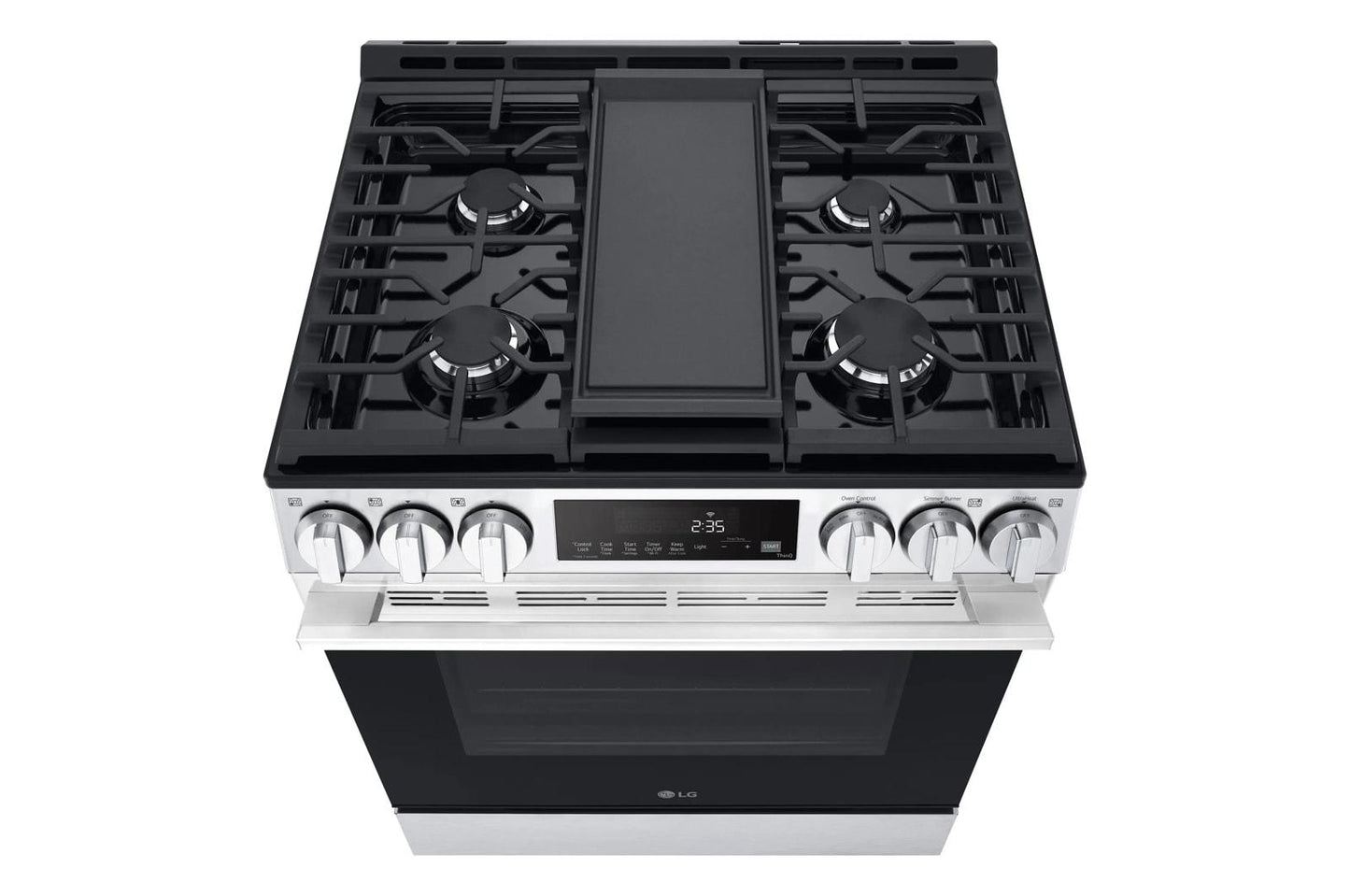 LG LSGL5833X 5.8 Cu. Ft. Smart Gas Slide-in Range With Convection, Air Fry and E...