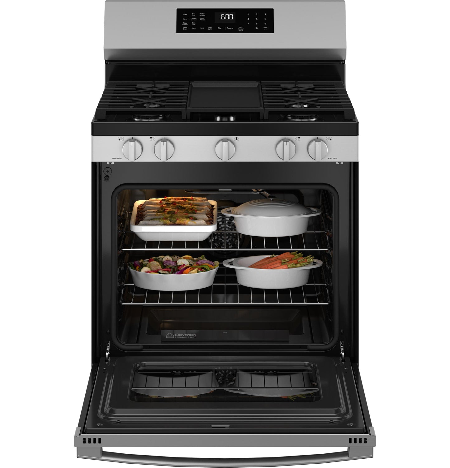 GE APPLIANCES GGF600AVSS Ge 30"" Free-standing Gas Convection Range With No Preheat Air FR...