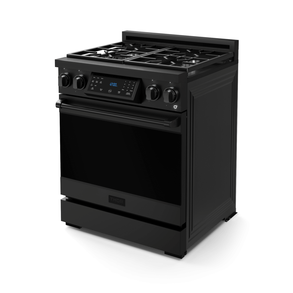 THOR KITCHEN RSG30BLP 30 Inch Professional Lp Range With Tilt Panel Touch Control In BLAC...