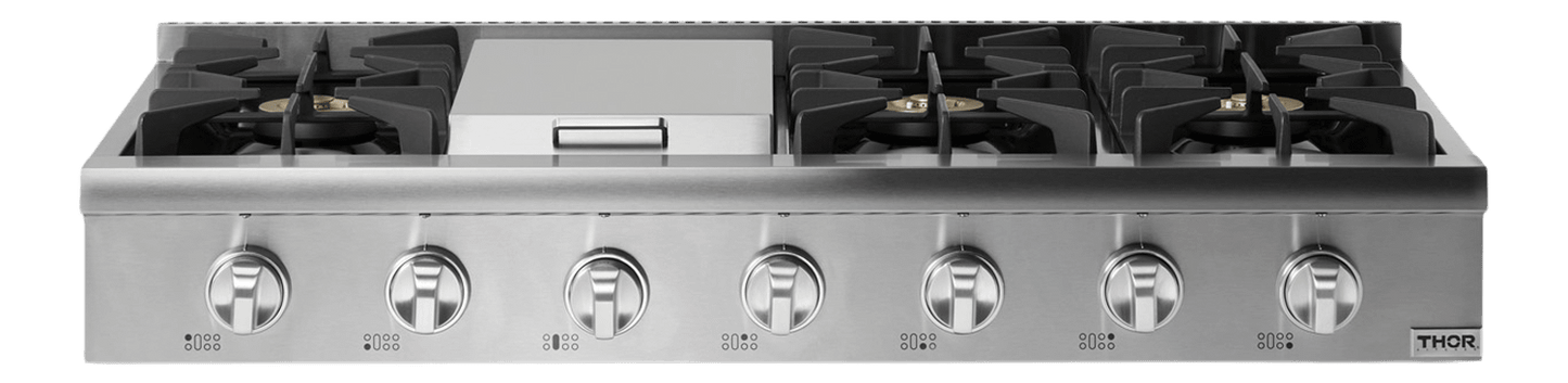 THOR KITCHEN HRT4806ULP 48 Inch Professional Gas Rangetop In Stainless Steel - Liquid Propane
