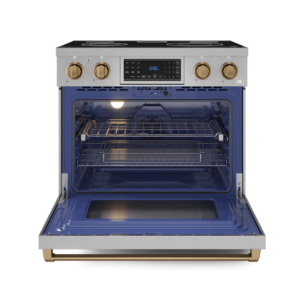 THOR KITCHEN RSE36BRZ 36 Inch Professional Electric Range With Tilt Panel Touch Control I...