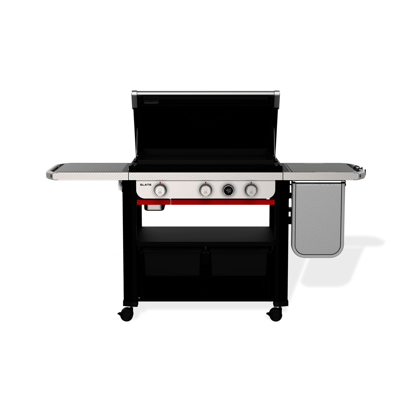WEBER 1500013 Slate 30"" Rust-resistant Griddle With Extendable Side Table - B...