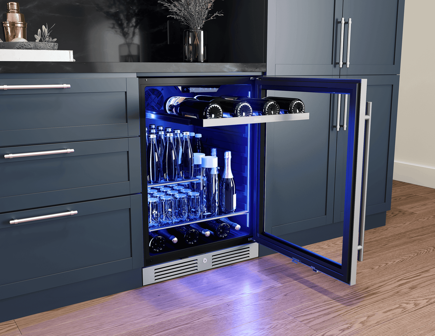ZEPHYR PRB24C01CG Zephyr 24"" Single Zone Beverage Cooler