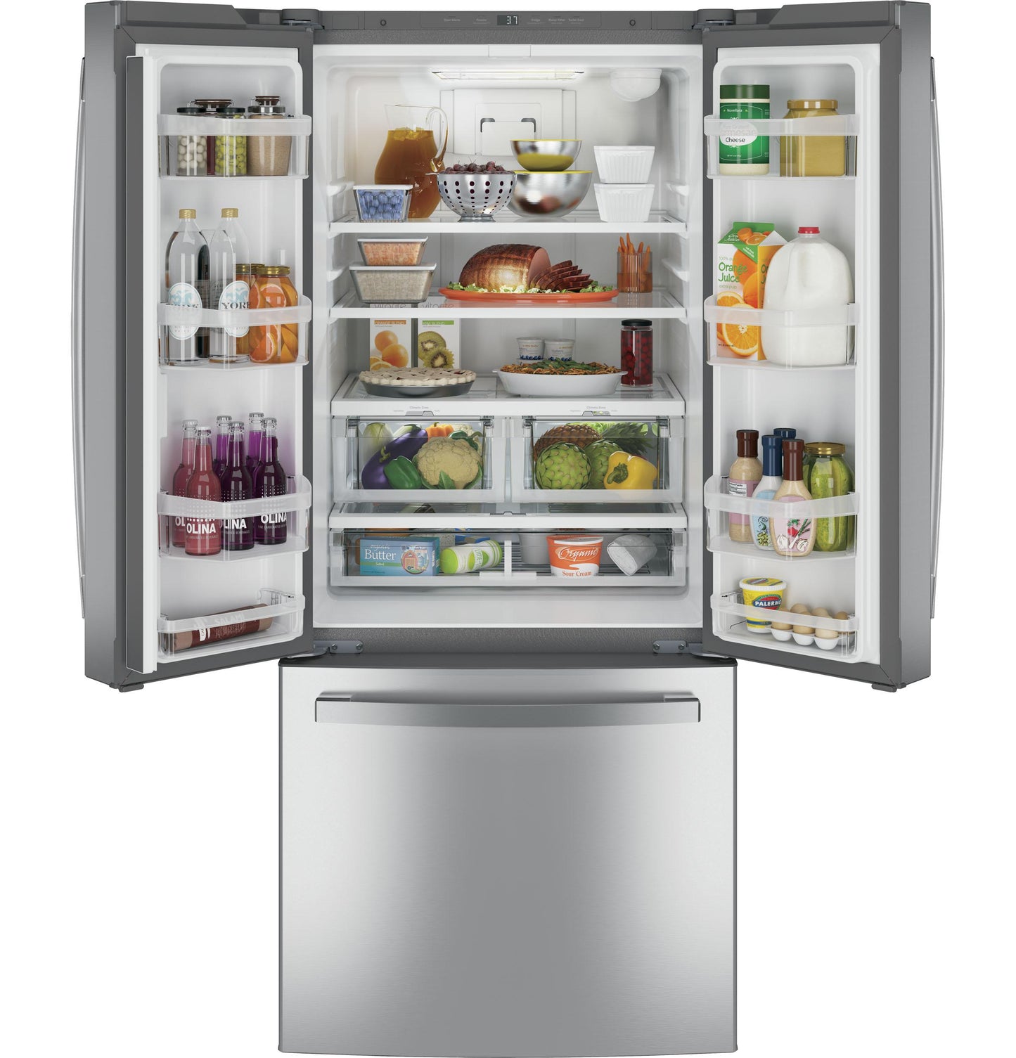 GE APPLIANCES GNE21FYKFS Ge Energy Star 20.8 Cu. Ft. French-door Refrigerator