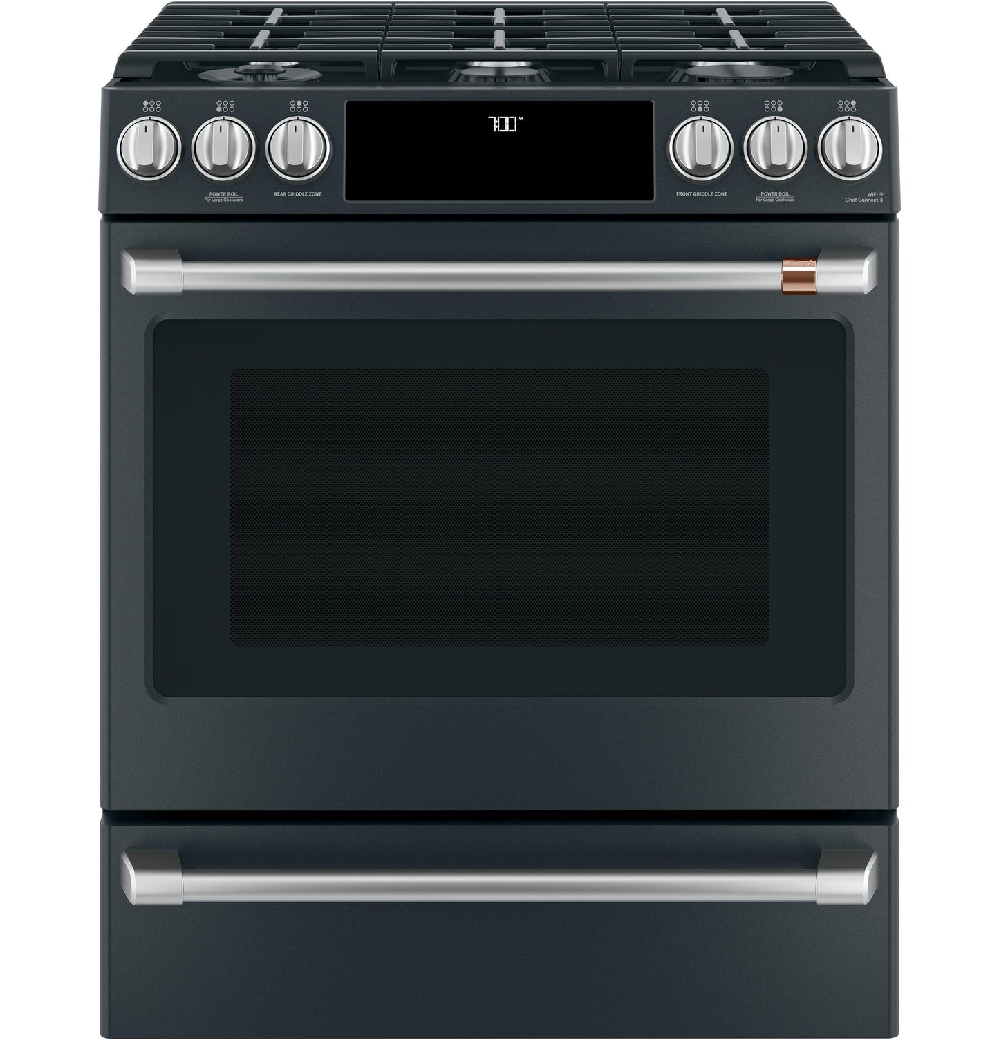 CAFE CGS700P3MD1 Cafe 30"" Slide-in Front Control Gas Oven With Convection RANG...
