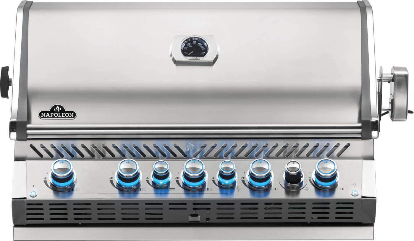 NAPOLEON BBQ BIPRO665RBNSS3 Built-in Prestige Pro 665 Rb Infrared Rear Burner Stainless Steel , ...