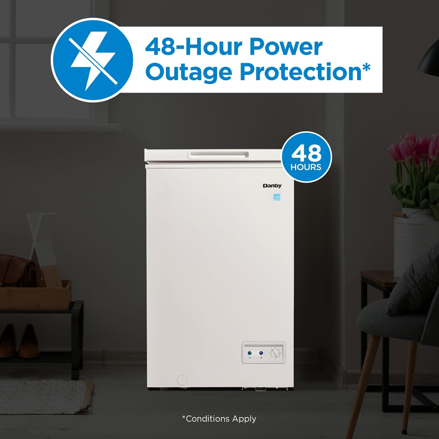DANBY DCF035A5WDB Danby 3.5 CU.FT Chest Freezer In White