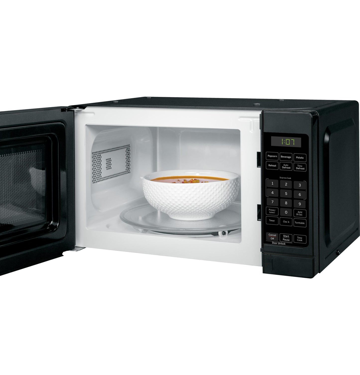 GE APPLIANCES GCST07N1WBB Ge 0.7 Cu. Ft. Capacity Countertop Microwave Oven