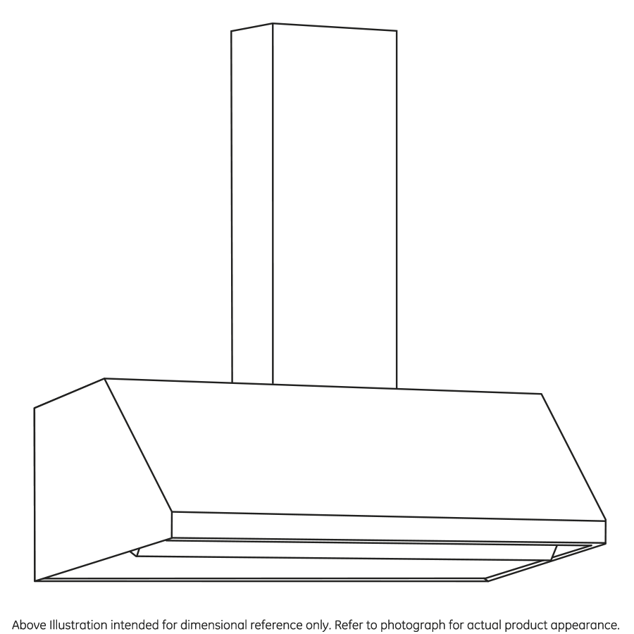 GE APPLIANCES UVW8364SPSS GE Appliances 36"" Designer Wall Mount Hood W/ Dimmable LED Lighting