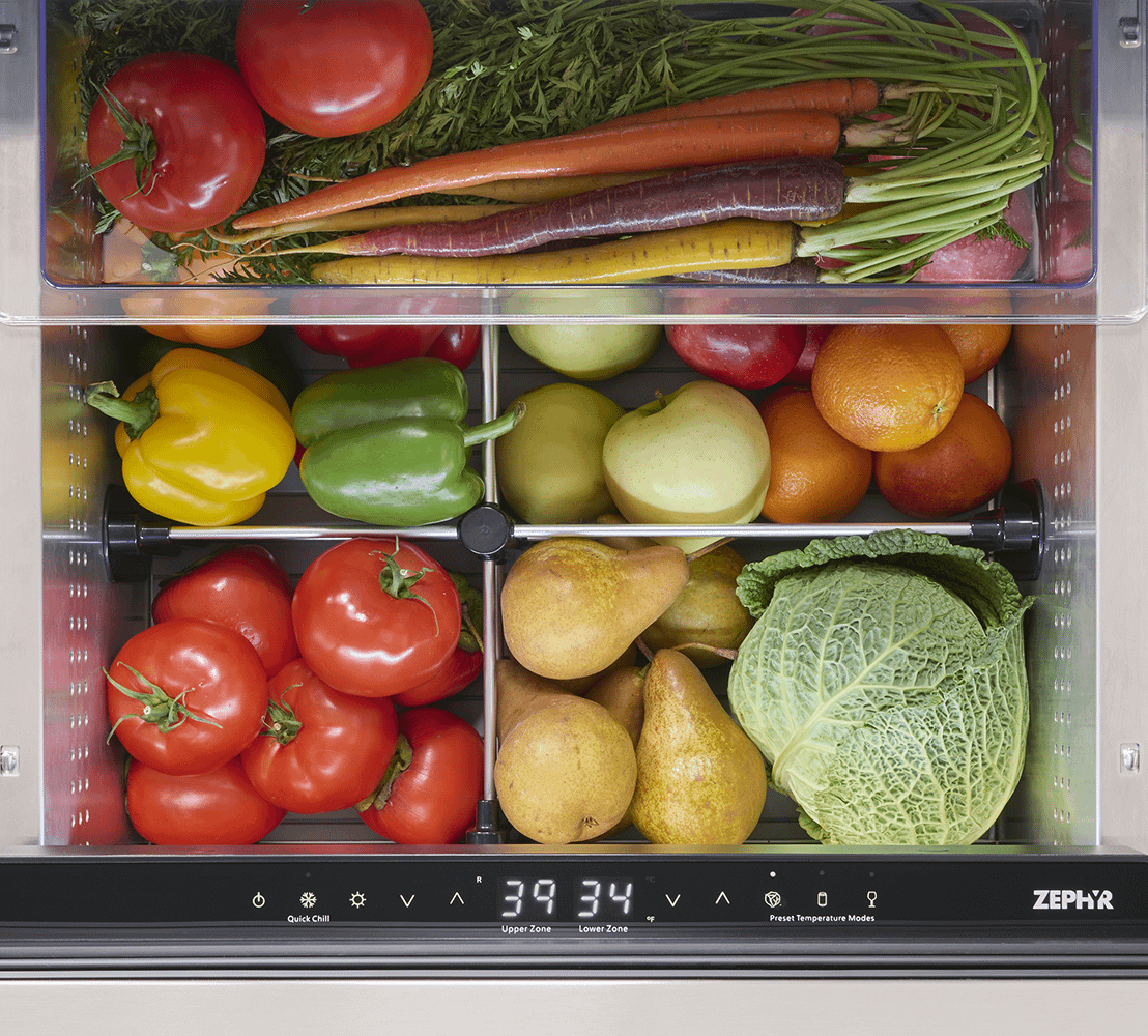 ZEPHYR PRRD24C2ASOD Zephyr 24"" Outdoor Dual Zone Refrigerator Drawers
