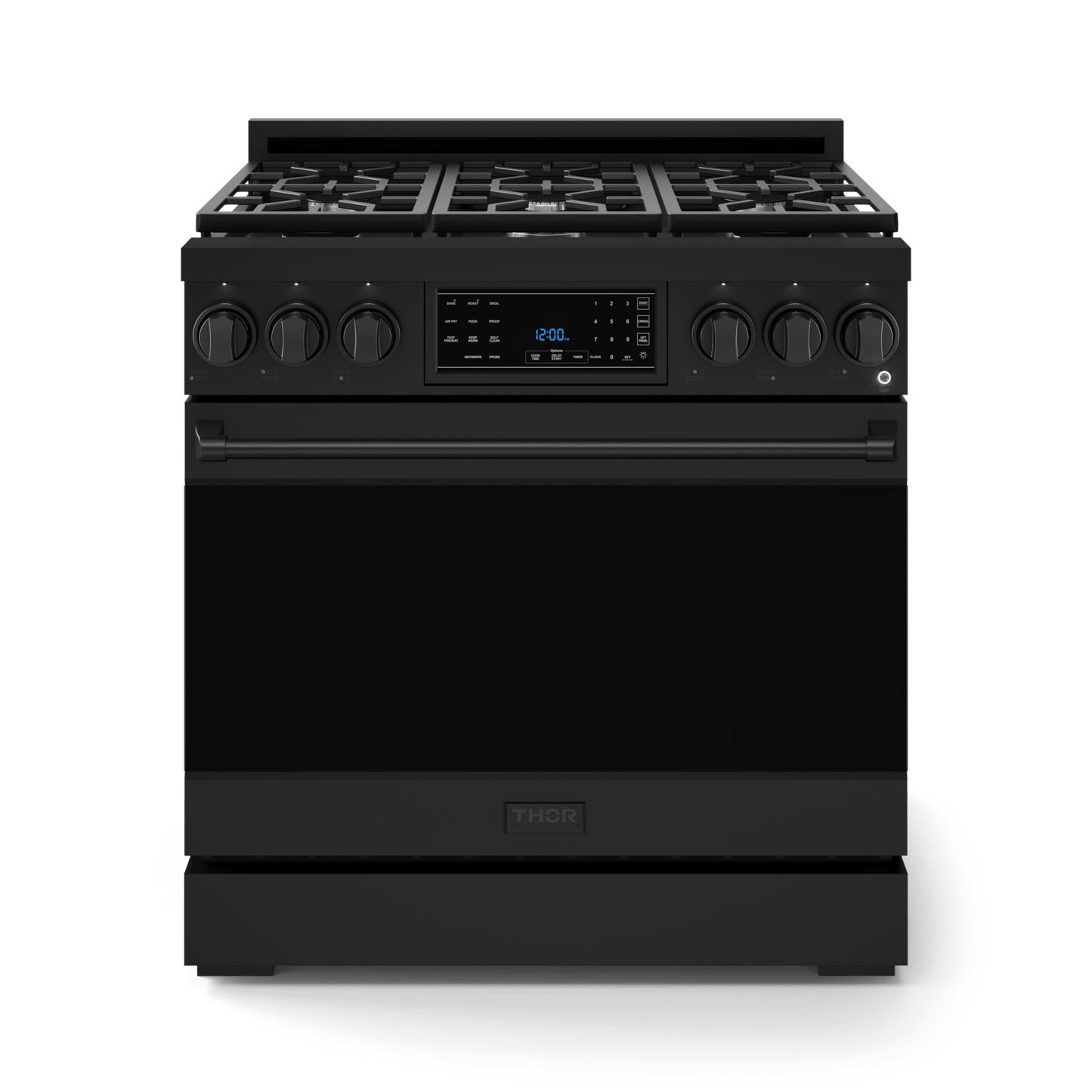 THOR KITCHEN RSG36BLP 36 Inch Professional Lp Range With Tilt Panel Touch Control In BLAC...