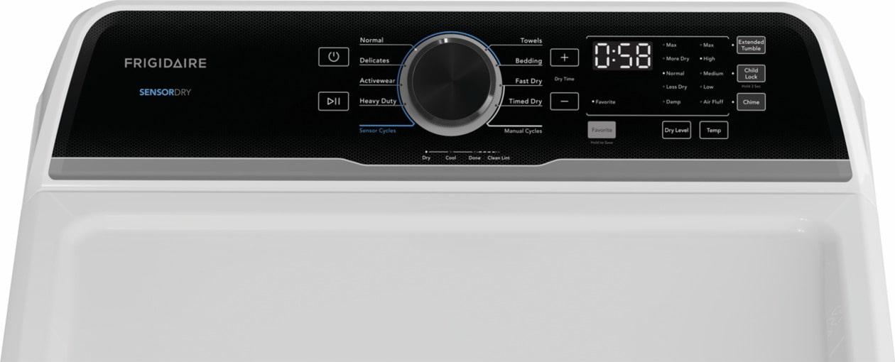 FRIGIDAIRE FLVG7523BW Frigidaire 7 Cu. Ft. Gas Dryer