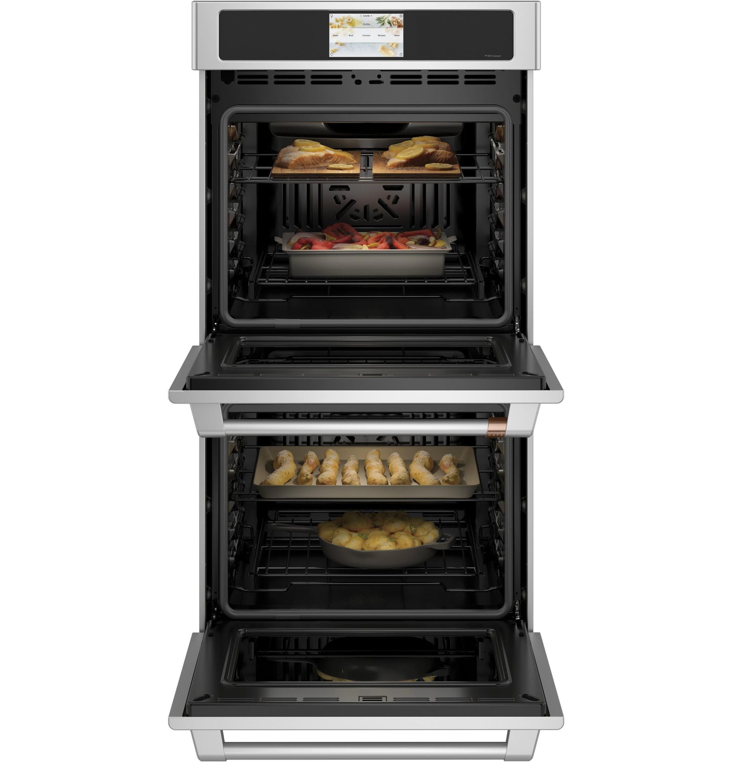 CAFE CKD70DP2NS1 Cafe Cafe 27"" Built-in Convection Double Wall Oven