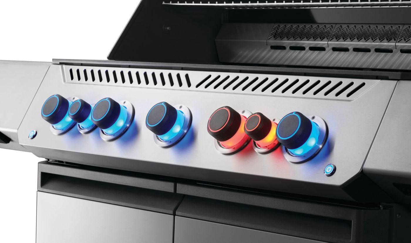 NAPOLEON BBQ P665VRSIBNSS Prestige 665 Rsib With Infrared Side and Rear Burner , Natural Gas, ...