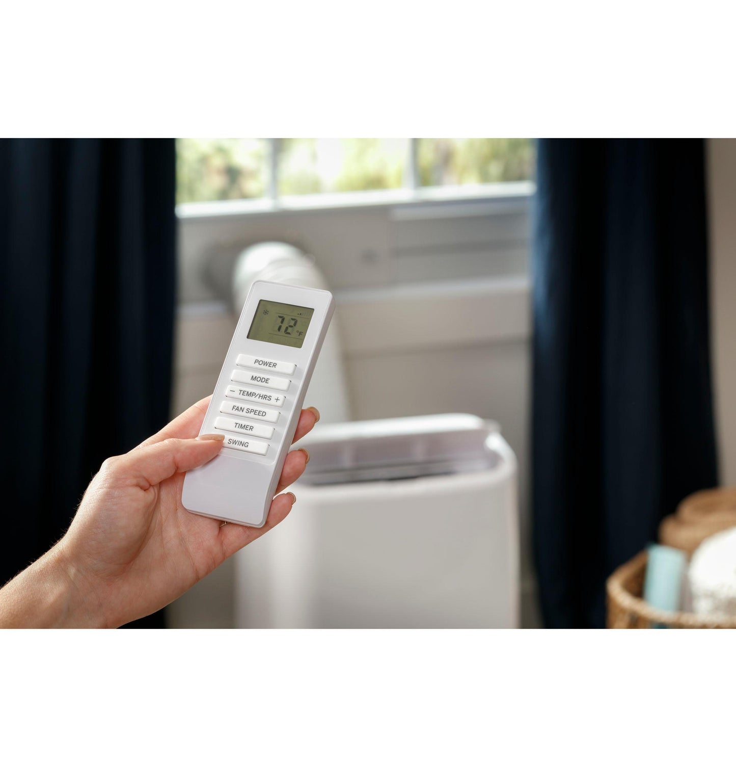 GE APPLIANCES APCA11YBMW Ge 11,000 BTU Portable Air Conditioner for Medium Rooms Up To 45...