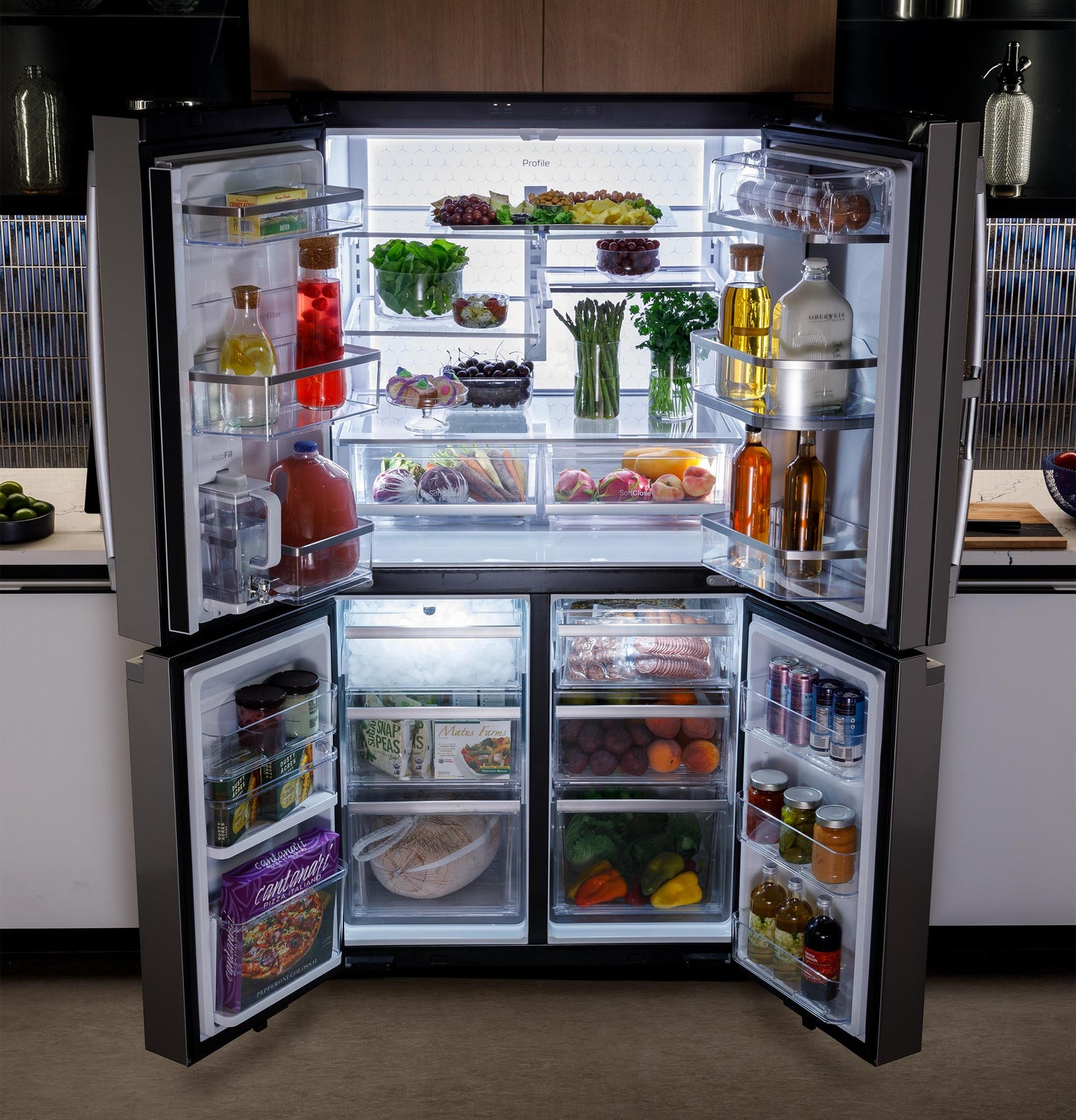 GE APPLIANCES PAD28BYTFS GE Profile Series Energy Star 28.4 Cu. Ft. Quad-door REFRIGE...