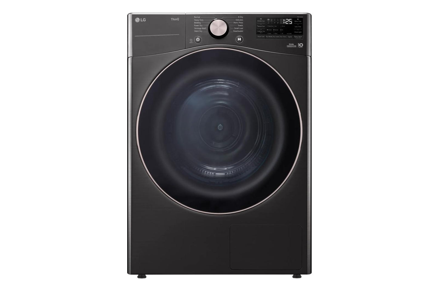 LG DLHC4002B 7.8 Cu. Ft. MEGA Capacity Smart Front Load Dryer With Dual INVERTER...