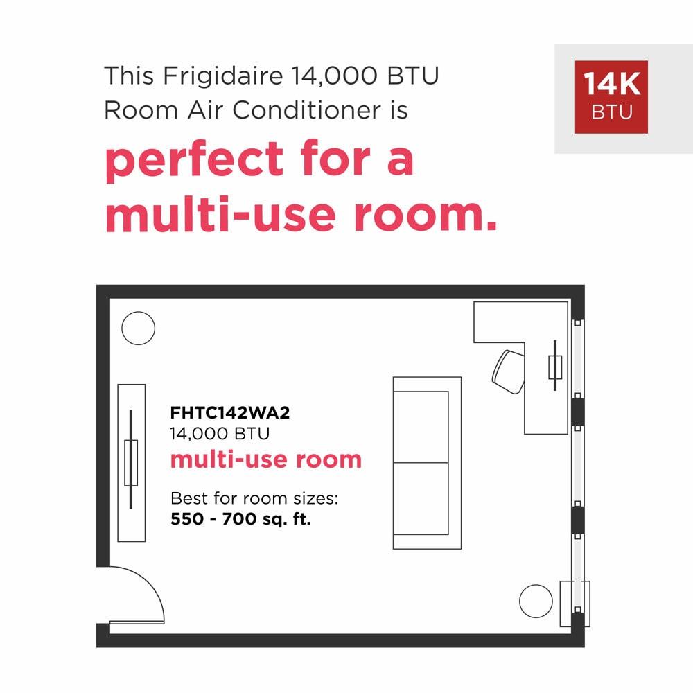 FRIGIDAIRE FHTC142WA2 Frigidaire 14,000 BTU Built-in Room Air Conditioner