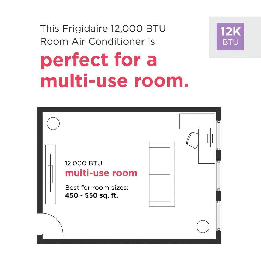 FRIGIDAIRE FHTC123WB1 Frigidaire 12,000 BTU Through the Wall Room Air Conditioner