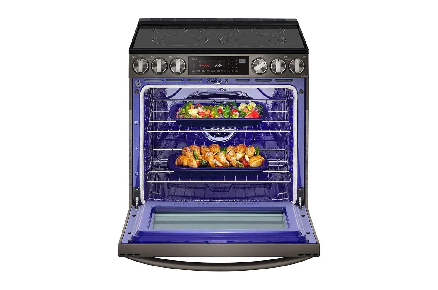 LG LSEL6335DE 6.3 Cu Ft. Smart Wi-fi Enabled Probake Convection Instaview E...