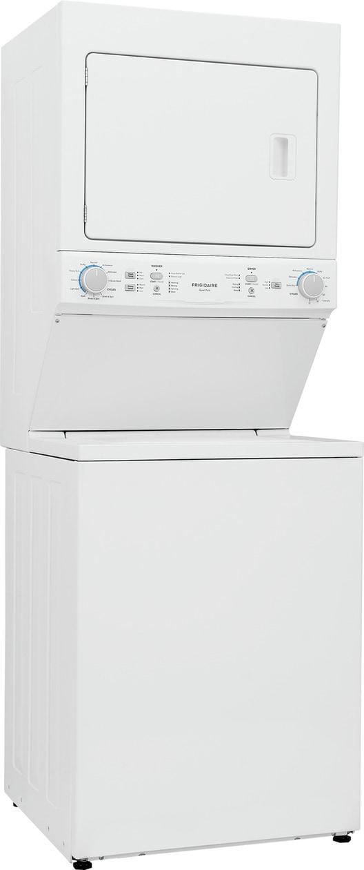 FRIGIDAIRE FLCE7523AW Frigidaire Electric Long Vent Stacked Laundry Center - 3.9 Cu. Ft W...