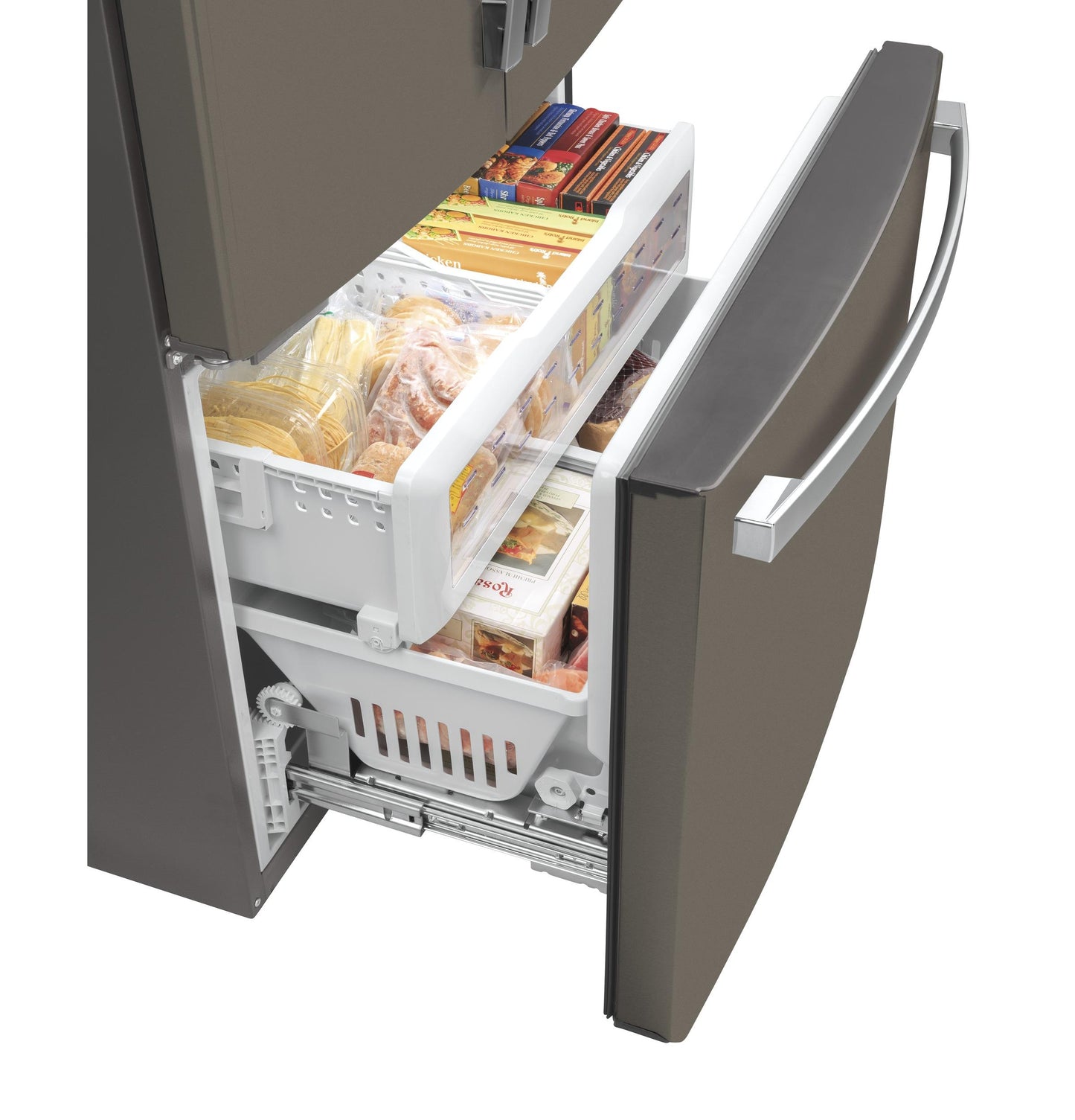GE APPLIANCES GWE23GMNES Ge Energy Star 23.1 Cu. Ft. Counter-depth French-door REFRIGE...
