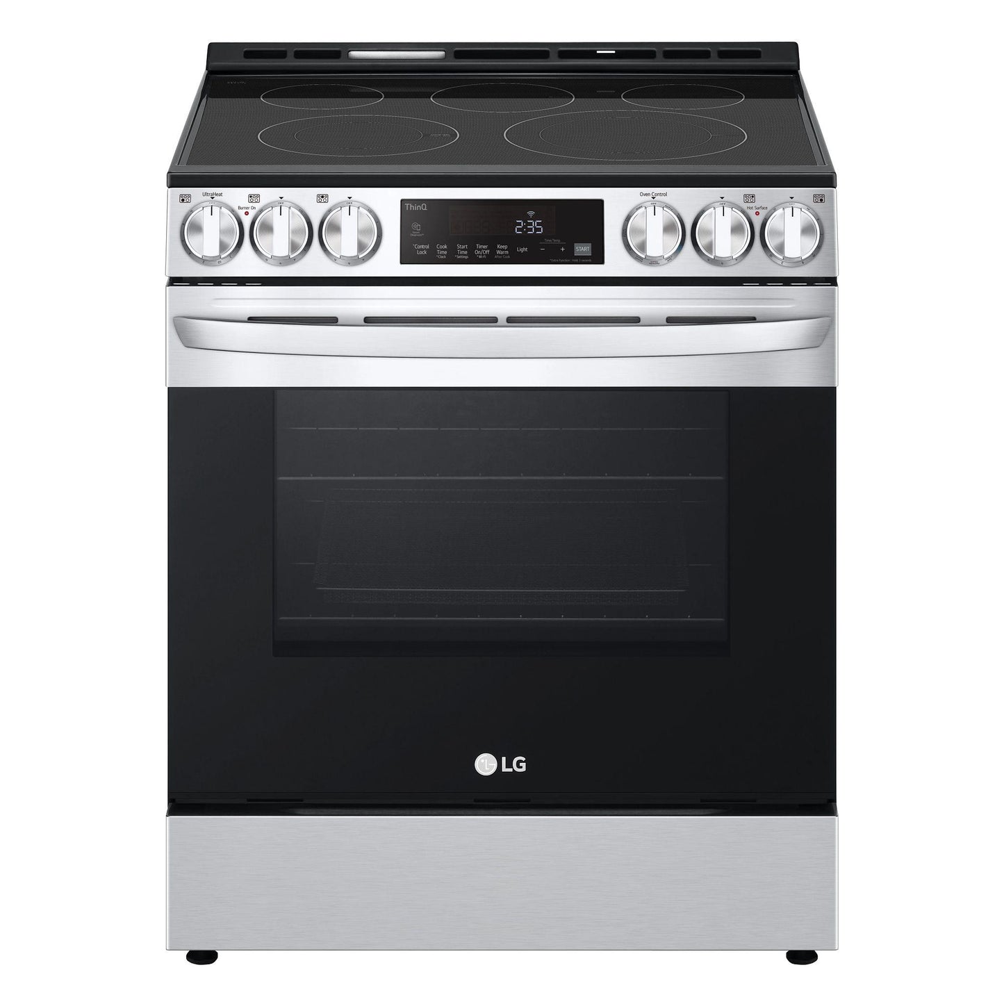 LG LSEL6333F 6.3 Cu Ft. Smart Wi-fi Enabled Fan Convection Electric Slide-in RAN...