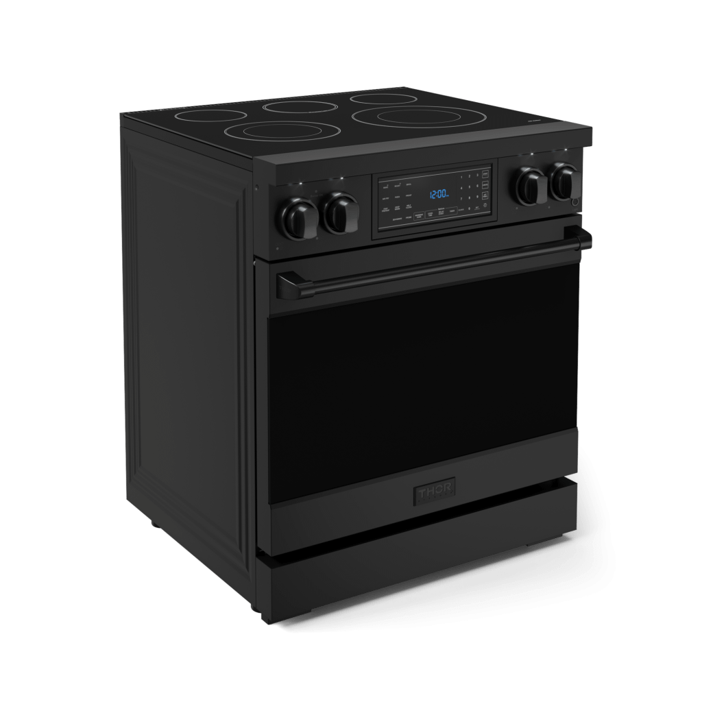 THOR KITCHEN RSE30B 30 Inch Professional Electric Range With Tilt Panel Touch Control I...