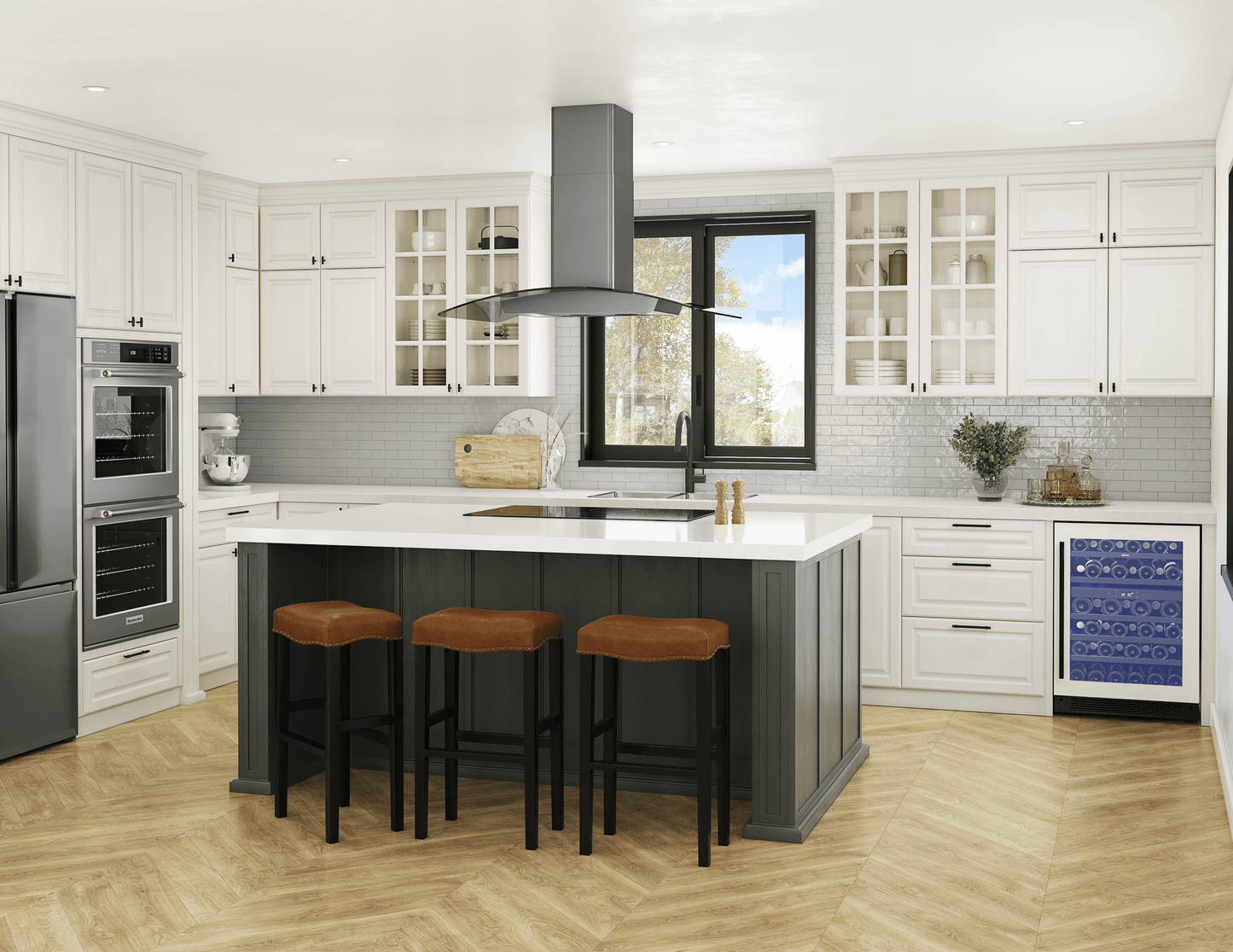ZEPHYR ZREM90BBSGG Zephyr 36"" Ravenna Island