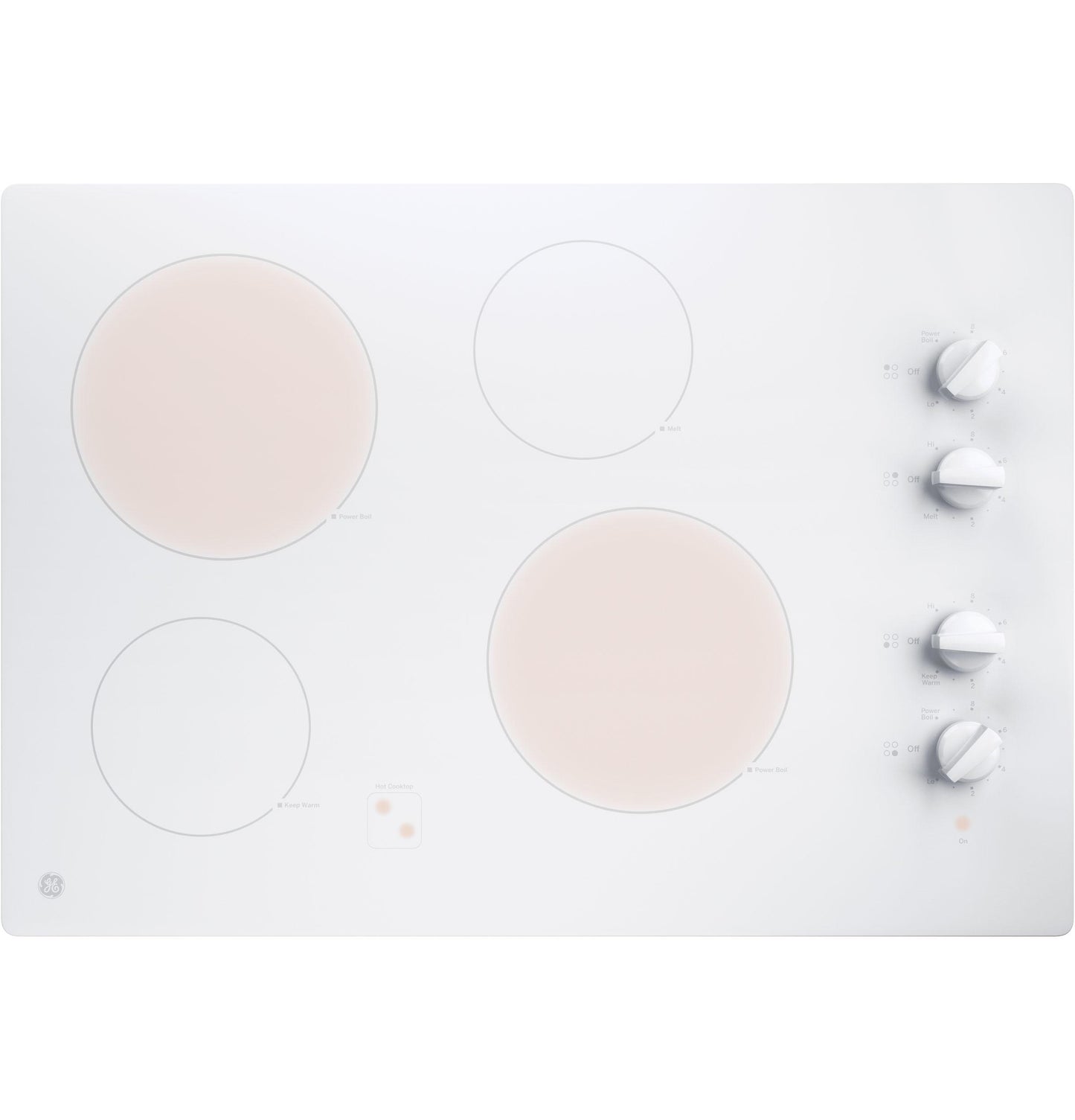 GE APPLIANCES JP3030TWWW Ge 30"" Built-in Knob Control Electric Cooktop
