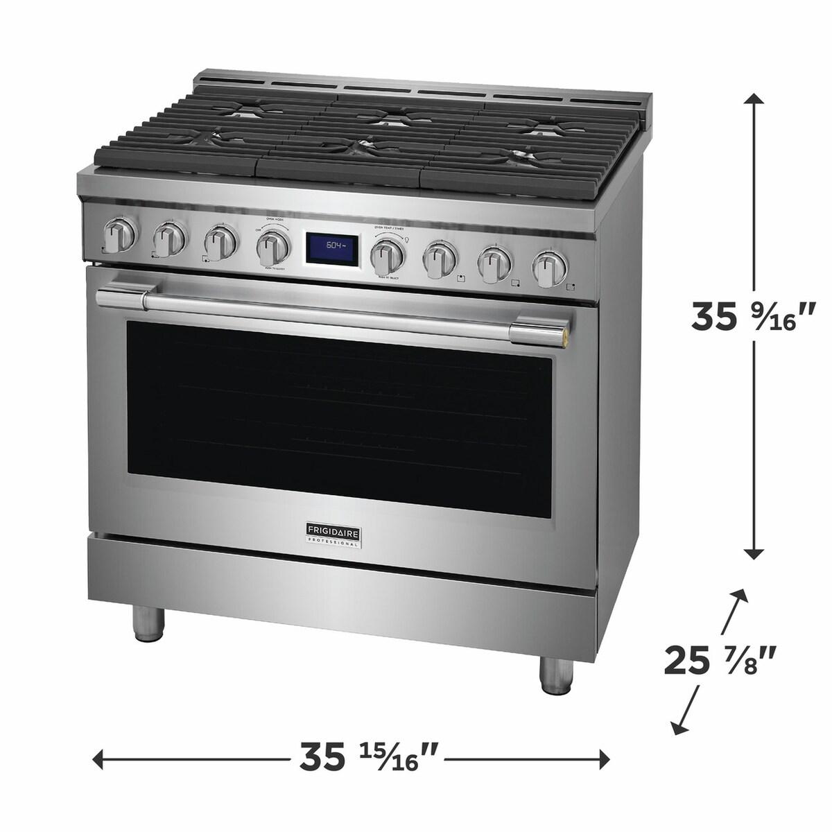 FRIGIDAIRE PCFG3670AF Frigidaire Professional 36"" Front Control Freestanding Gas Range