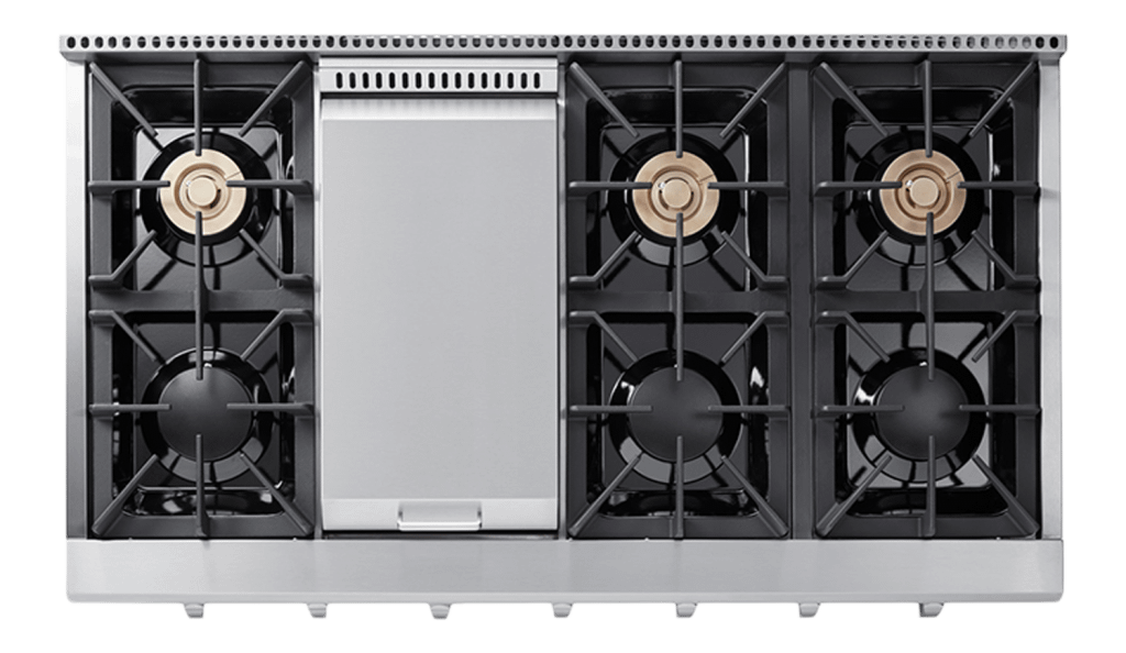 THOR KITCHEN HRT4806ULP 48 Inch Professional Gas Rangetop In Stainless Steel - Liquid Propane