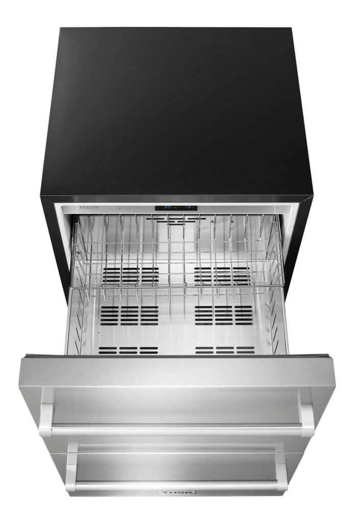 THOR KITCHEN TRF24U 24-inch Indoor Outdoor Refrigerator Drawer In Stainless Steel