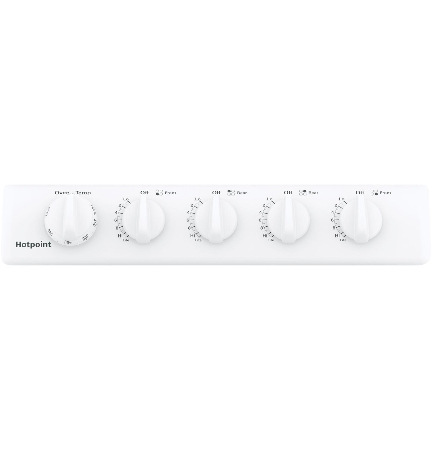 HOTPOINT RGAS200DMWW Hotpoint 20"" Front-control Free-standing Gas Range With Sealed B...