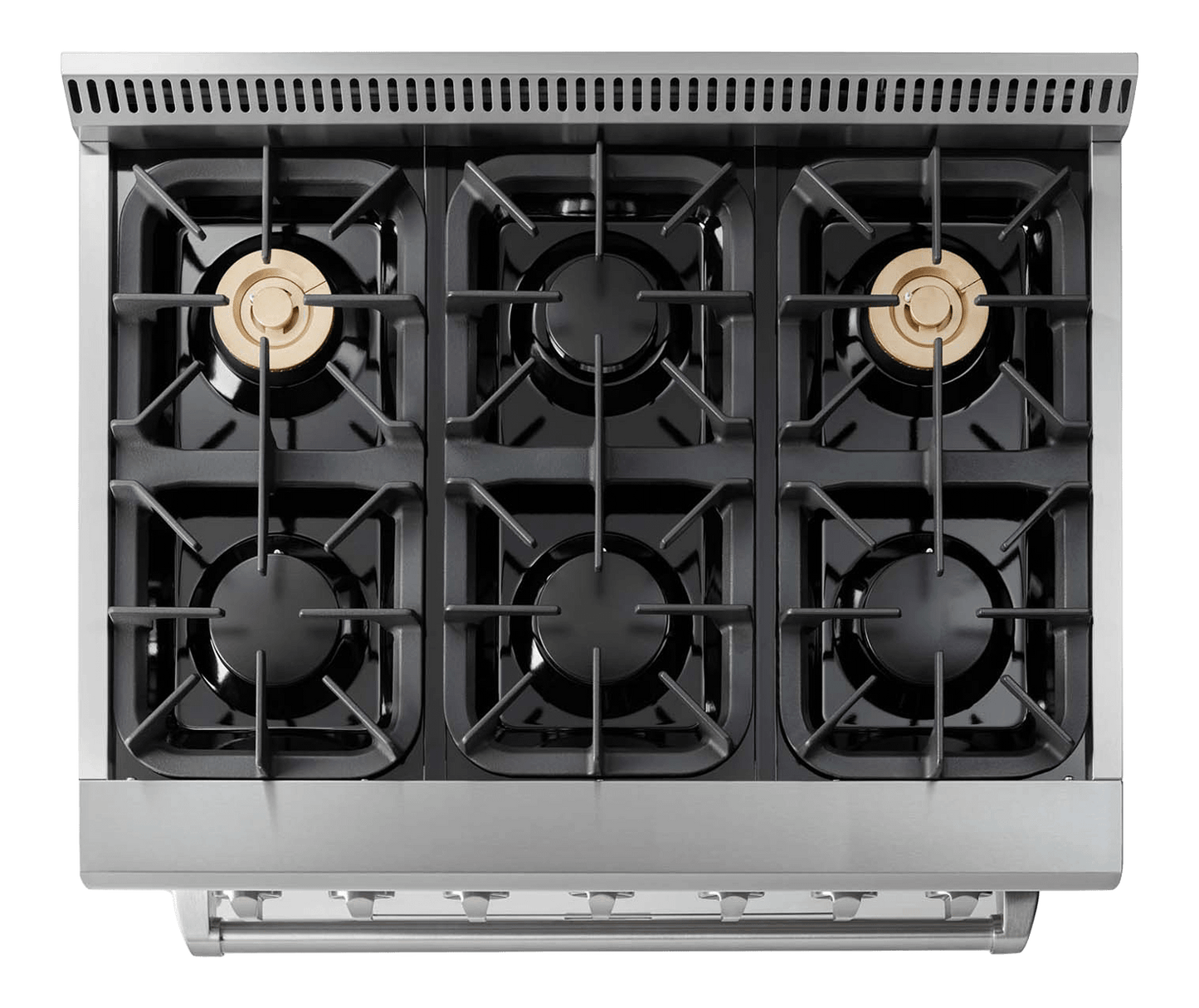 THOR KITCHEN HRD3606ULP 36 Inch Professional Dual Fuel Range In Stainless Steel - Liquid PR...