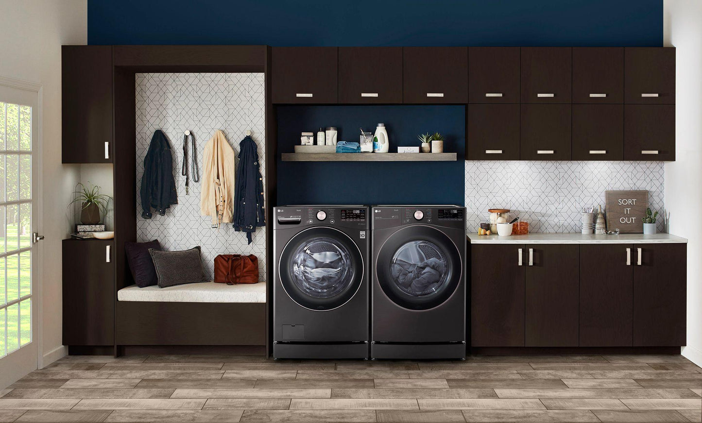 LG DLEX4000B 7.4 Cu. Ft. Ultra Large Capacity Smart Wi-fi Enabled Front Load ELE...