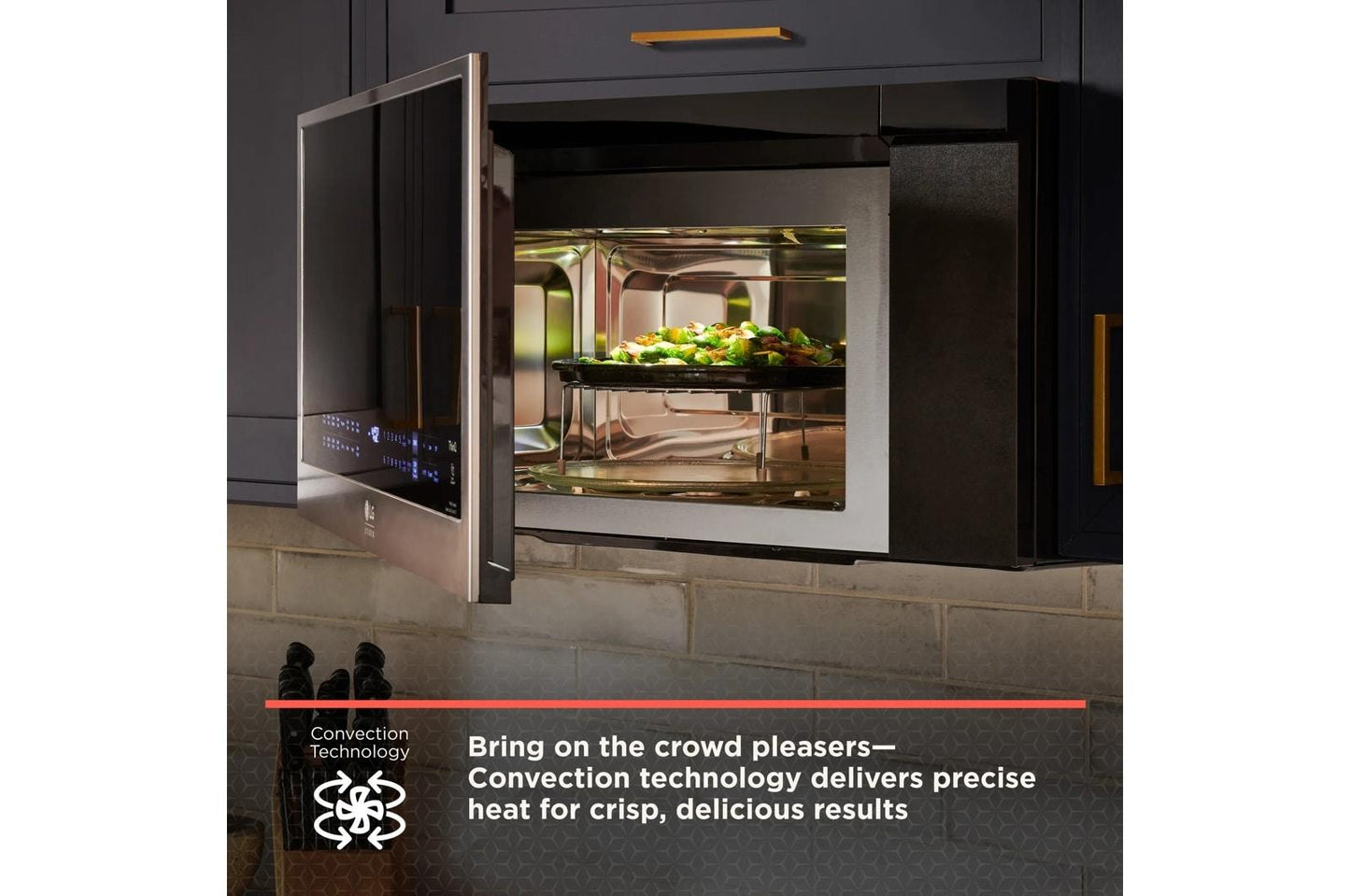 LG MHES1738F LG Studio 1.7 Cu. Ft. Over-the-range Convection Microwave Oven WITH...
