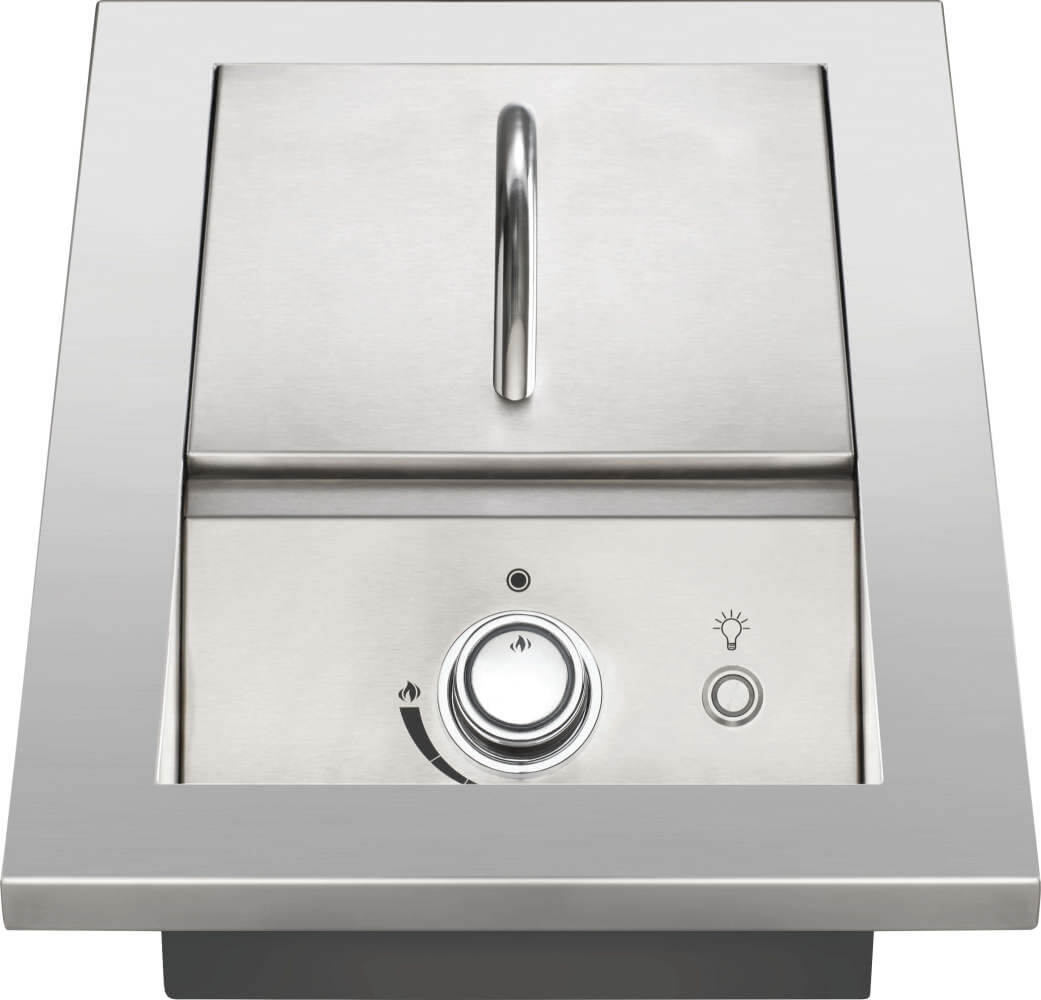 NAPOLEON BBQ BIB10RTNSS Built-in 700 Series Single Range Top Burner With Stainless Steel CO...